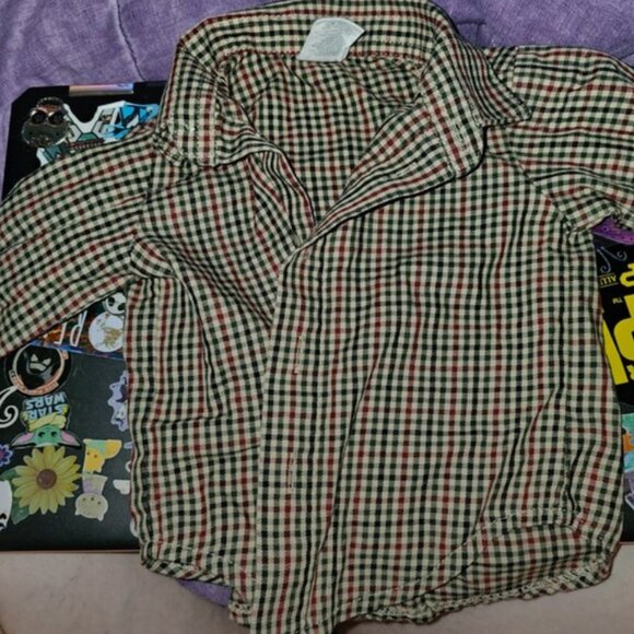 Starting Out Plaid button-down shirt 3 months - Picture 1 of 2
